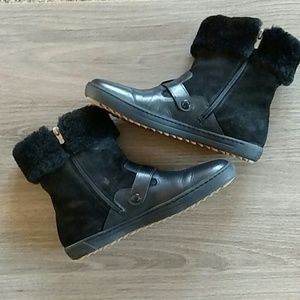 Birkenstock Stirling Shearling Lined Black Boots